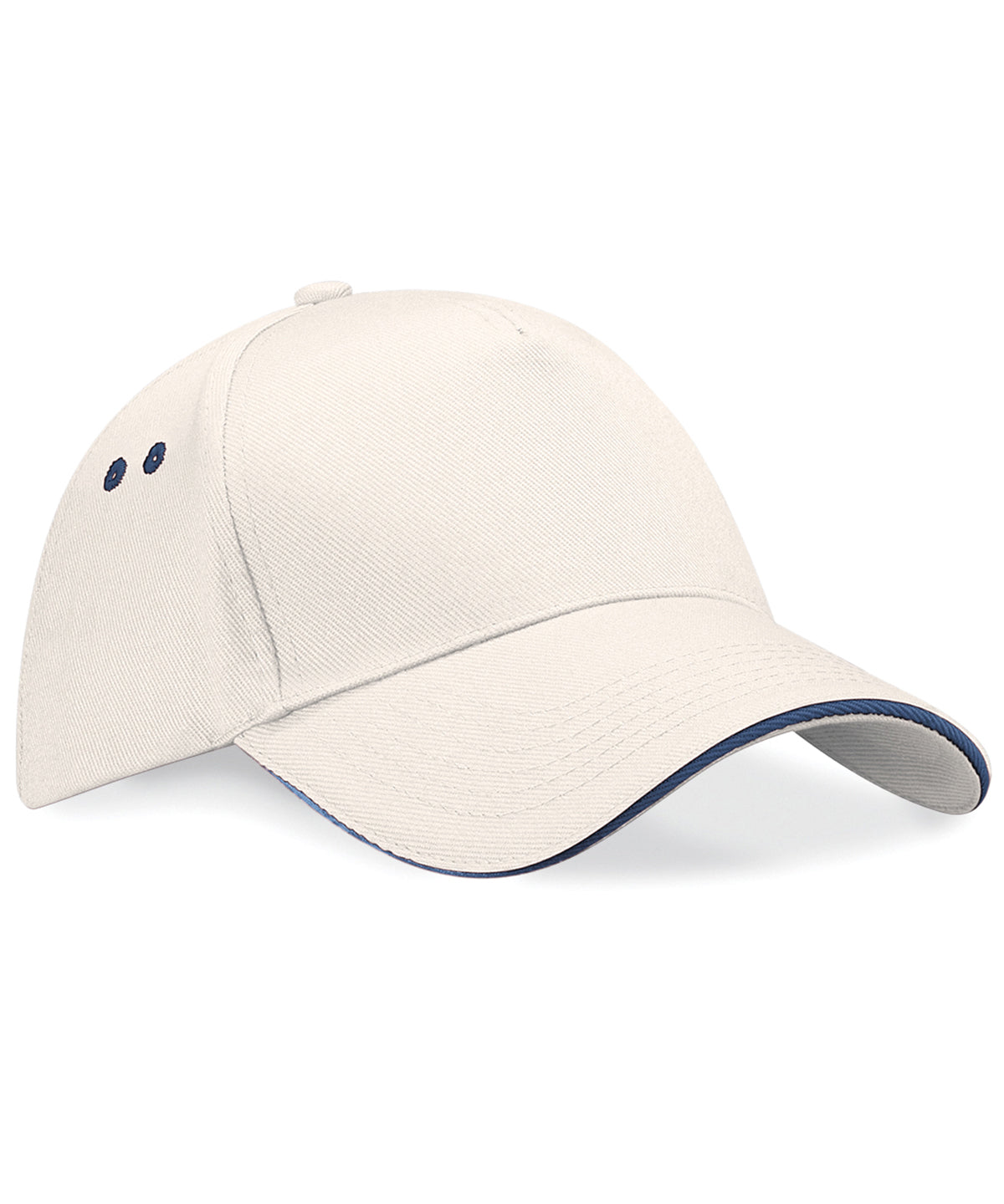 Ultimate 5-Panel Cap - Sandwich Peak in Putty/French Navy