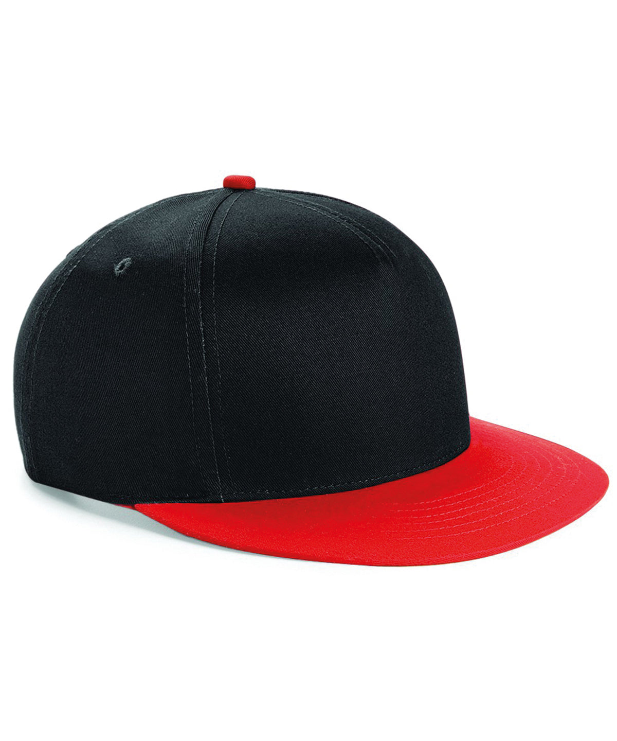 Youth Snapback in Black/Bright Red