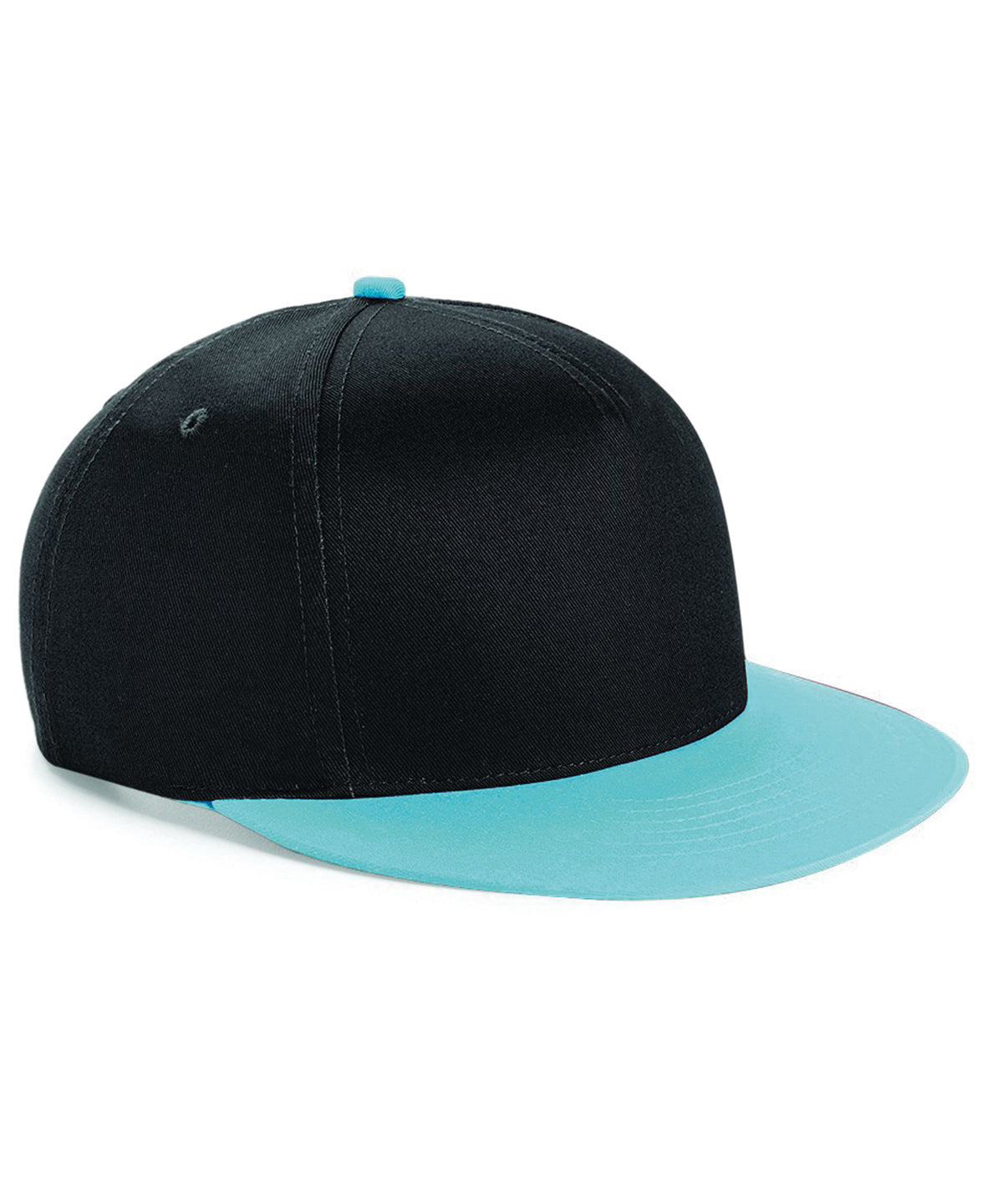 Youth Snapback in Black/Surf Blue