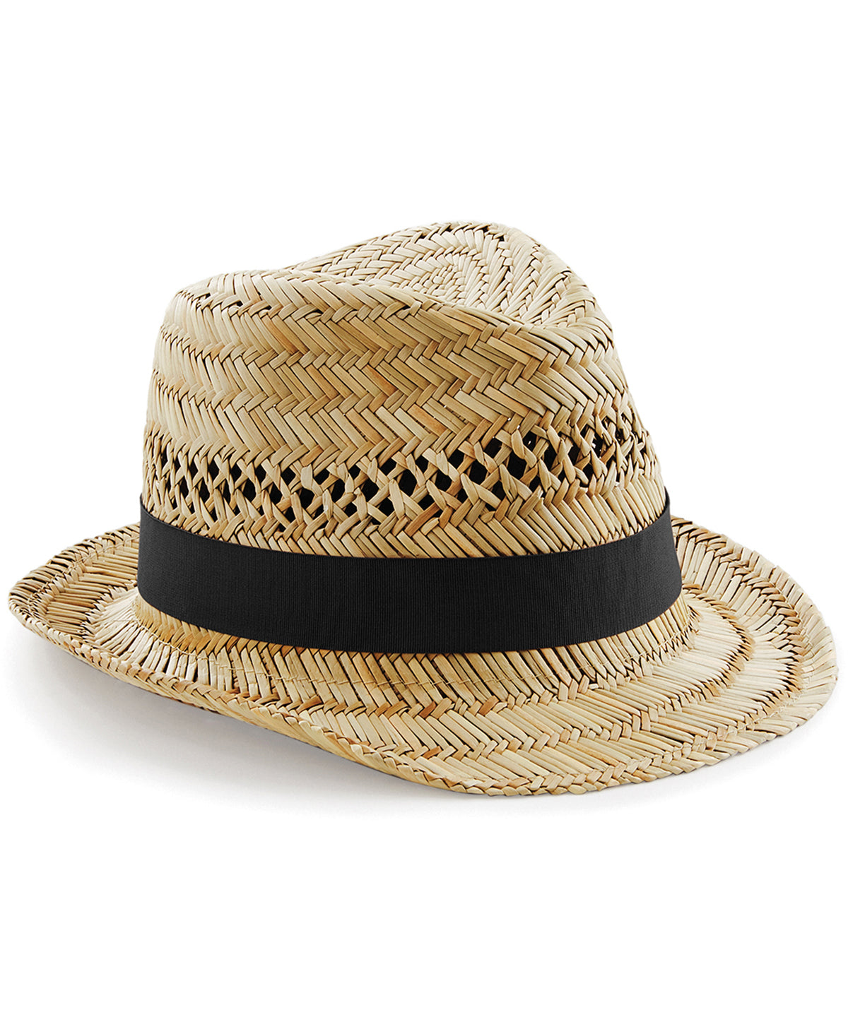 Straw Summer Trilby in Natural