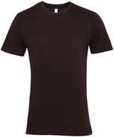 Unisex Jersey Crew Neck T-Shirt in Brown