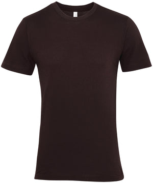 Unisex Jersey Crew Neck T-Shirt in Brown
