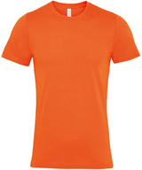 Unisex Jersey Crew Neck T-Shirt in Burnt Orange