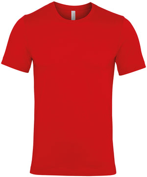 Unisex Jersey Crew Neck T-Shirt in Canvas Red