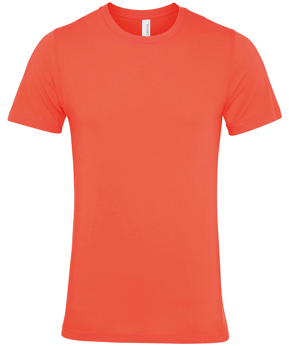 Unisex Jersey Crew Neck T-Shirt in Coral