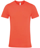 Unisex Jersey Crew Neck T-Shirt in Coral