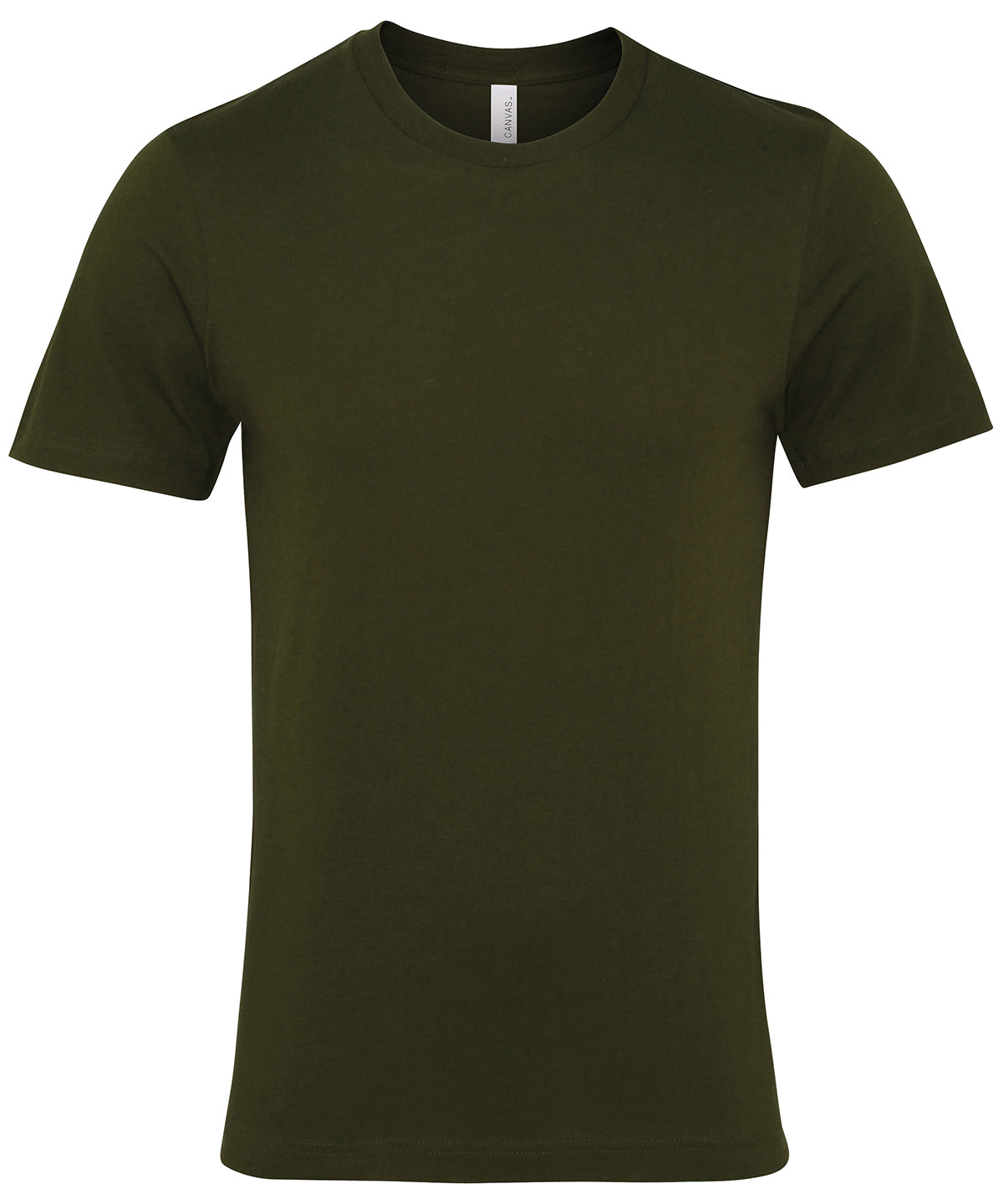 Unisex Jersey Crew Neck T-Shirt in Olive