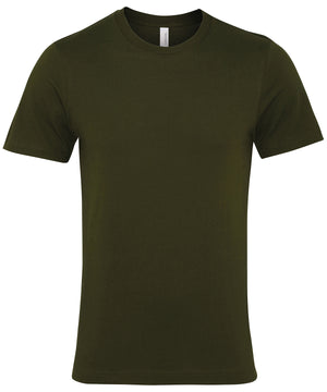 Unisex Jersey Crew Neck T-Shirt in Olive