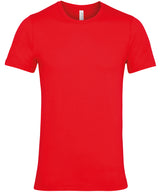 Unisex Jersey Crew Neck T-Shirt in Red