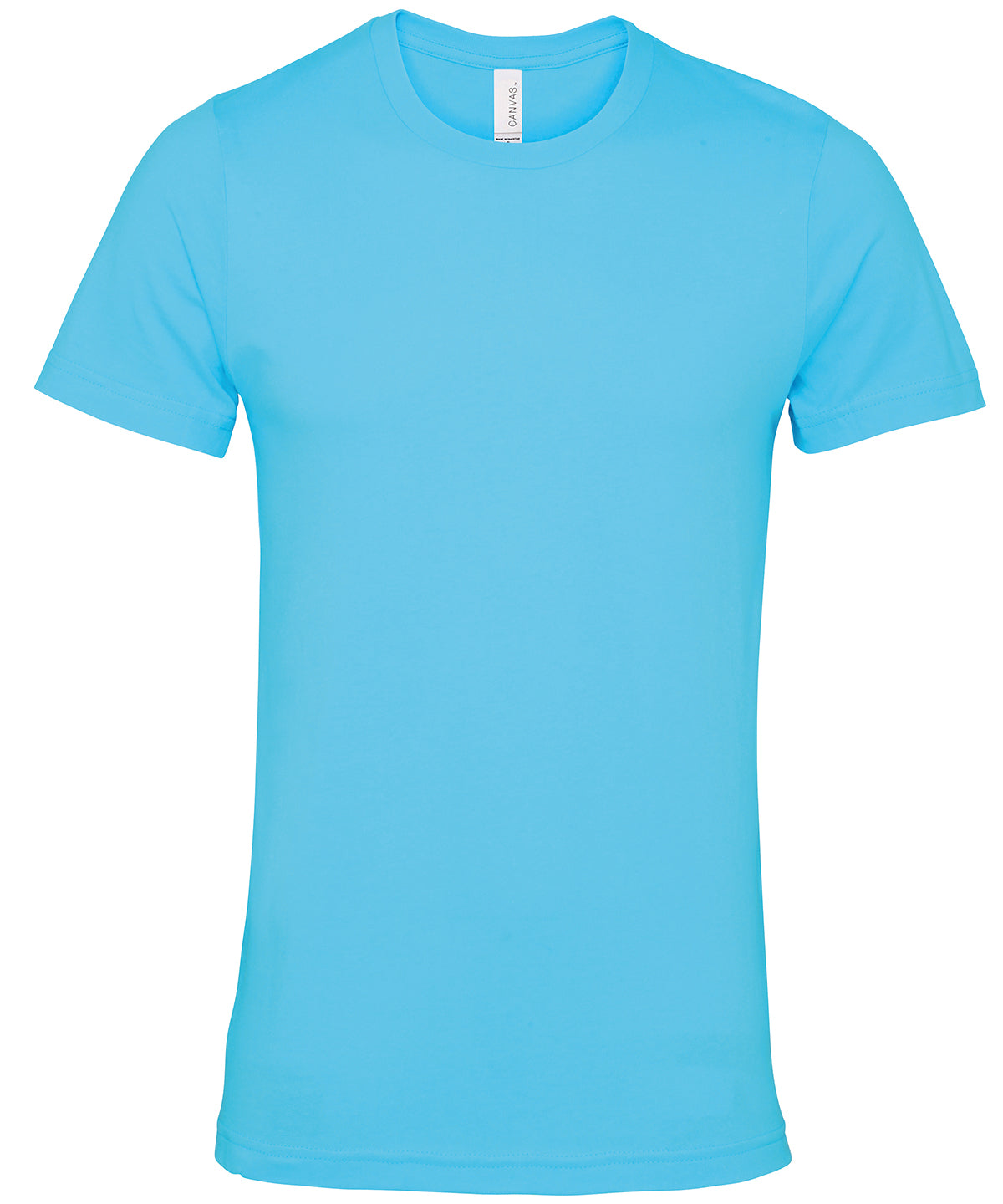 Unisex Jersey Crew Neck T-Shirt in Turquoise