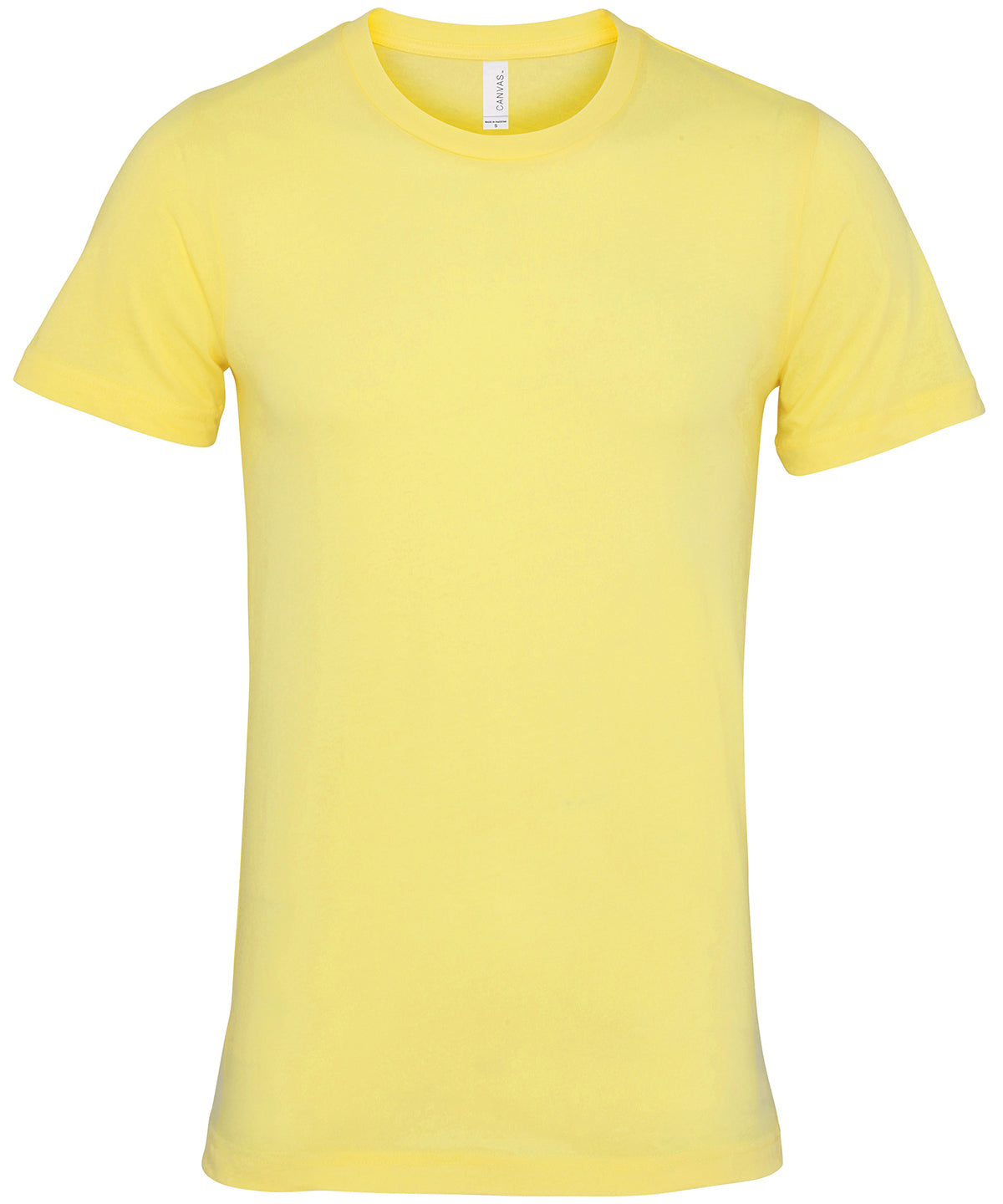 Unisex Jersey Crew Neck T-Shirt in Yellow