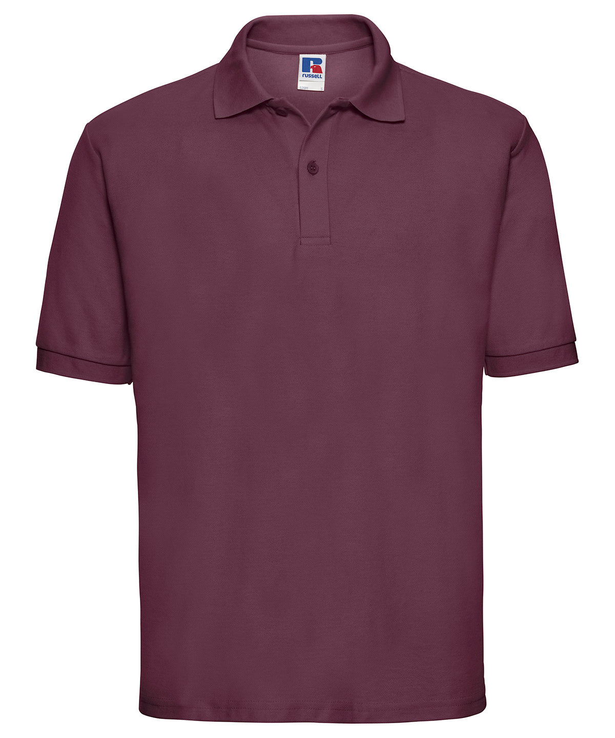 Classic Polycotton Polo in Burgundy