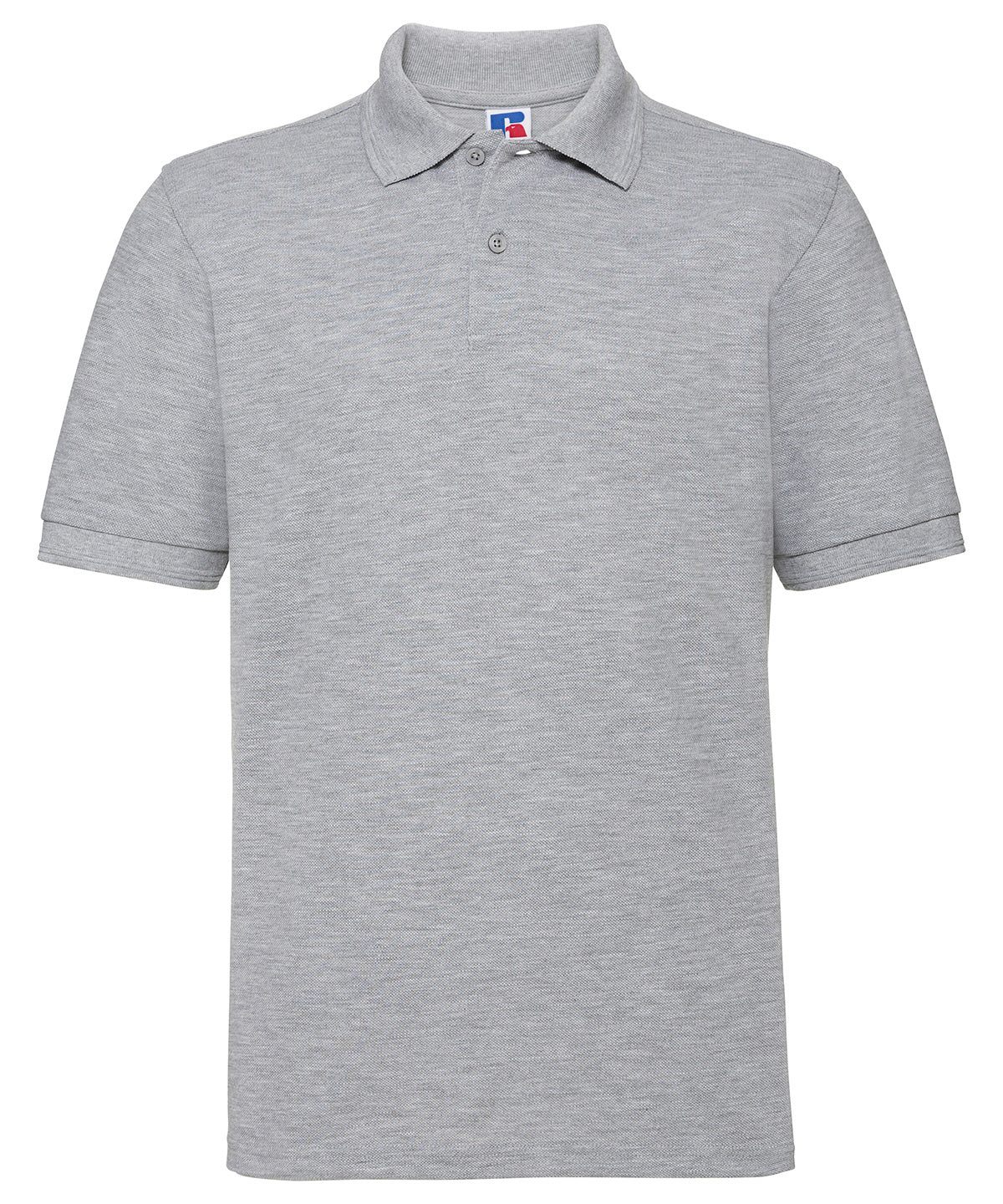 Hard-Wearing 60°C Wash Polo in Light Oxford