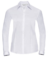 Women's long sleeve herringbone shirt