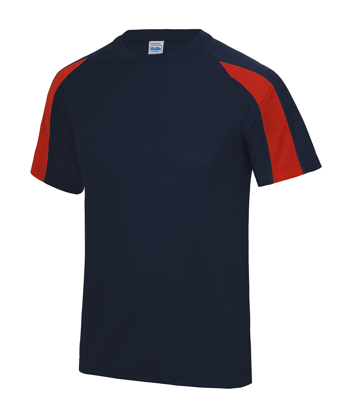 Contrast Cool T in French Navy/Fire Red