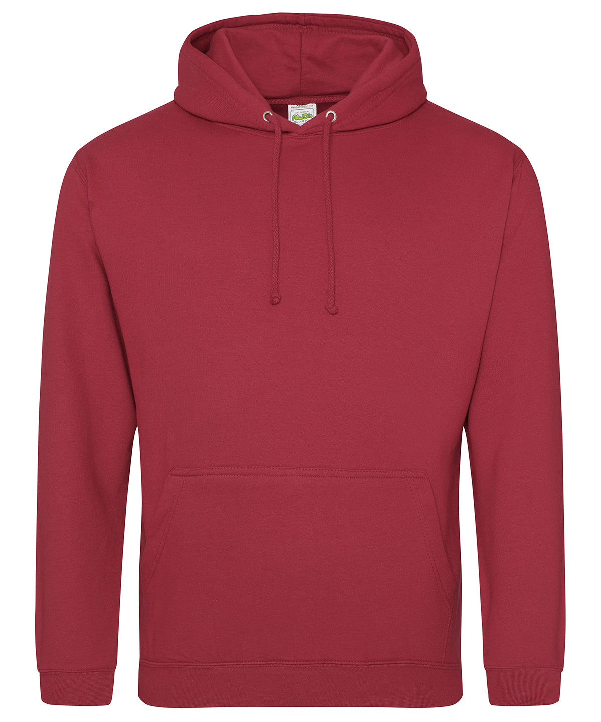College Hoodie in Brick Red