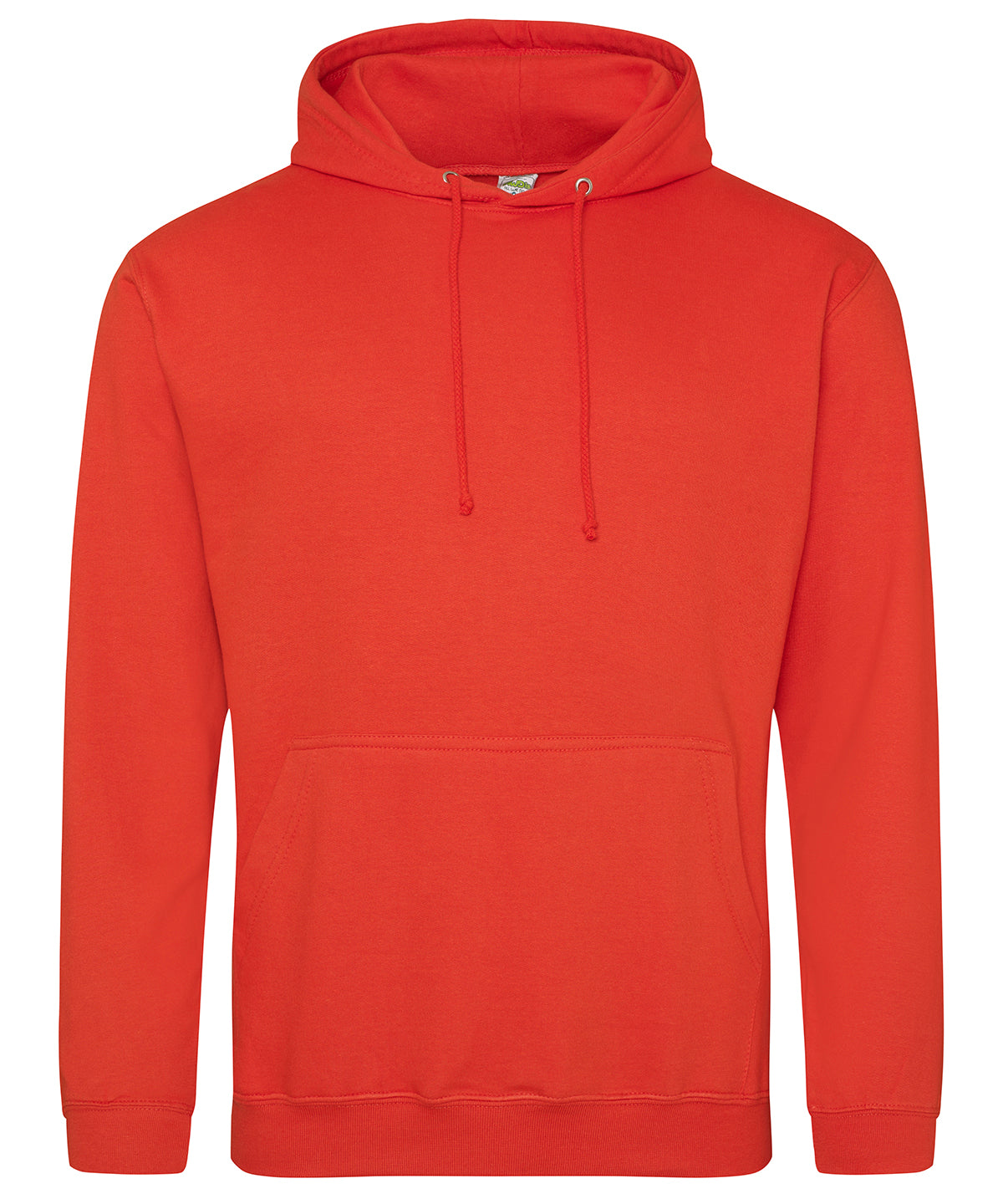 College Hoodie in Sunset Orange