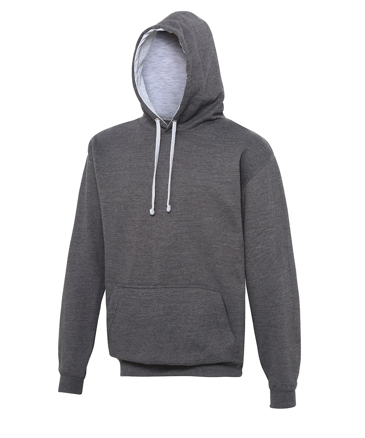 Varsity Hoodie in Charcoal/Heather Grey