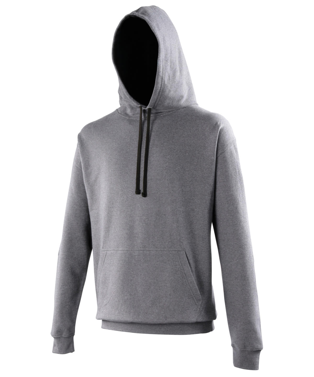 Varsity Hoodie in Charcoal/Jet Black