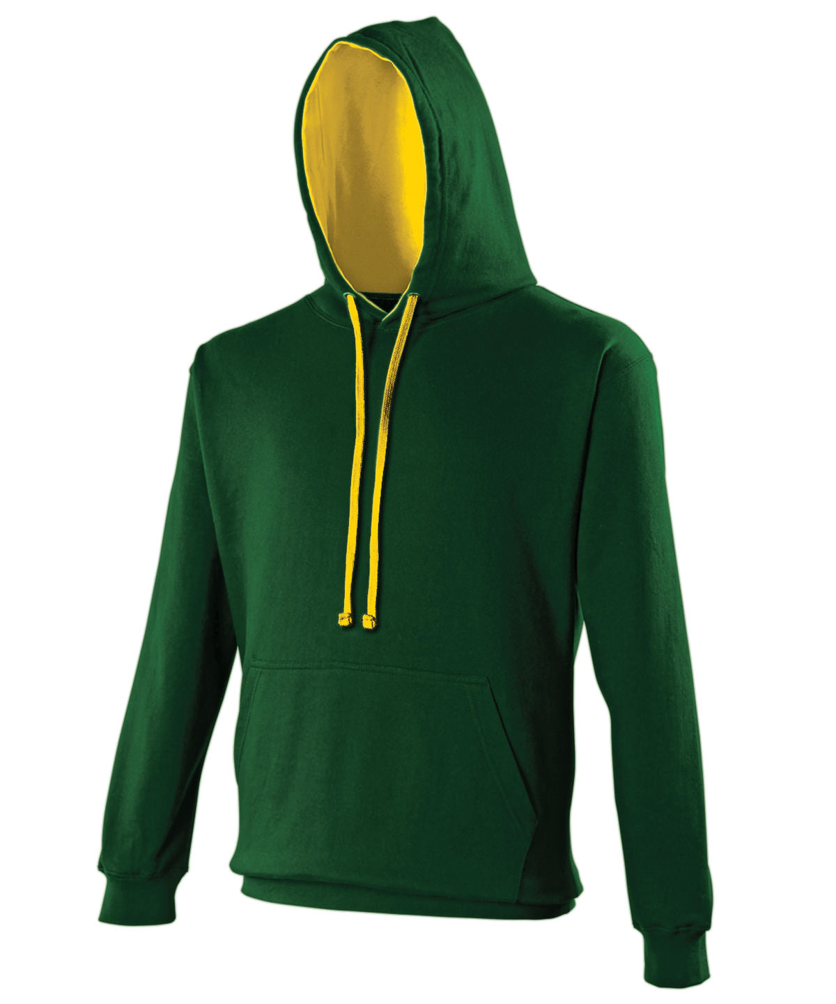 Varsity Hoodie in Forest Green/Gold