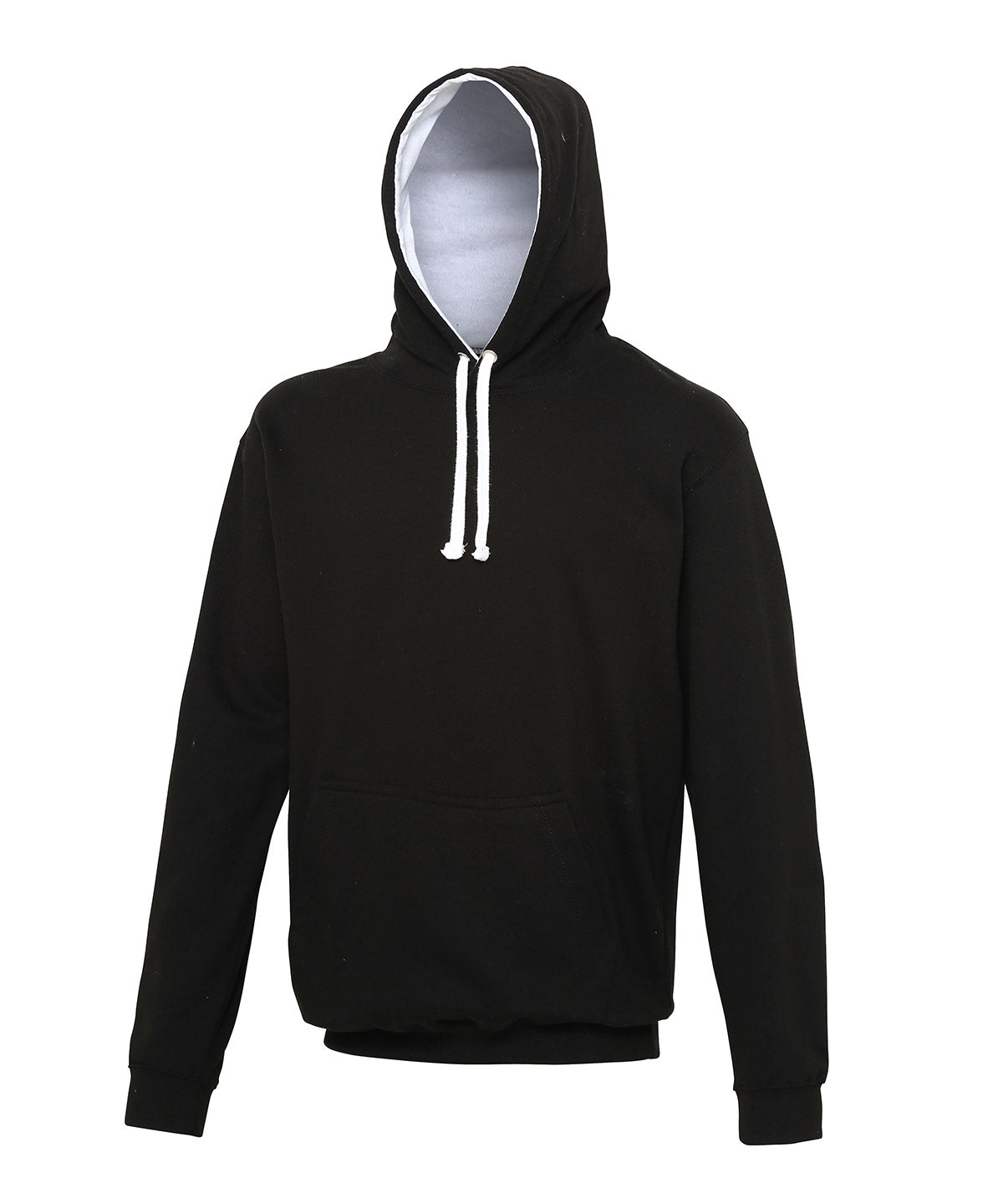 Varsity Hoodie in Jet Black/Arctic White
