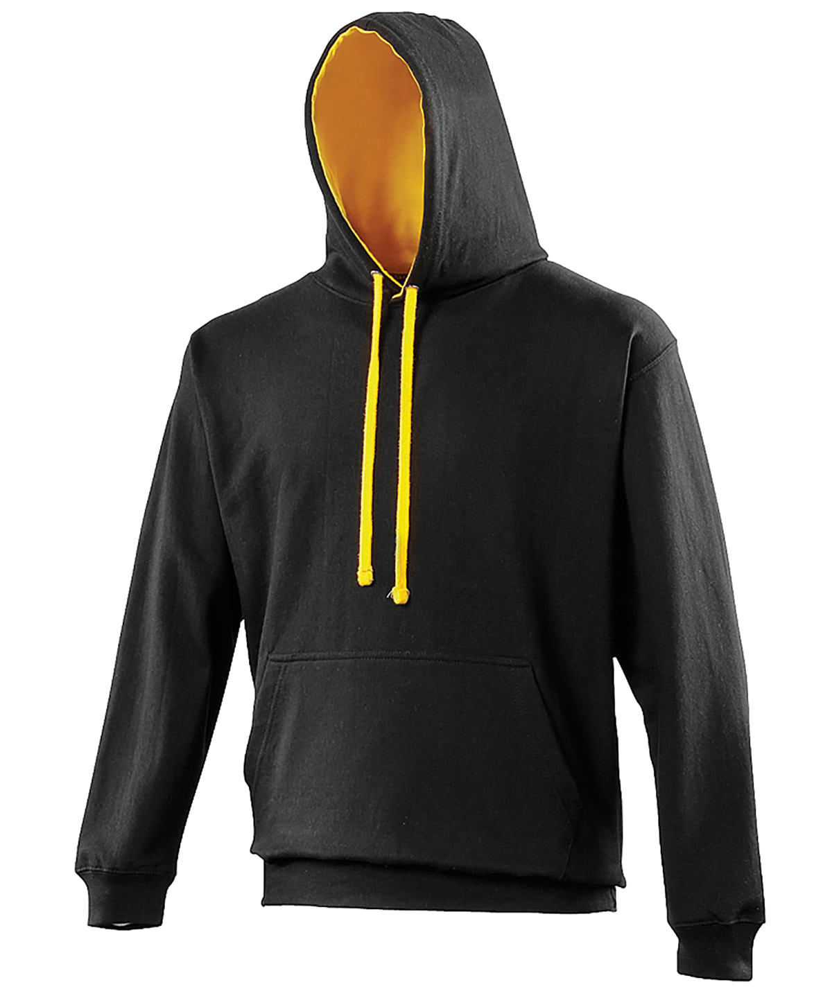 Varsity Hoodie in Jet Black/Gold