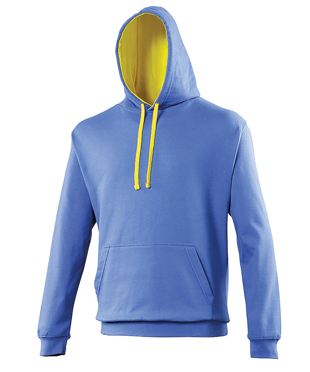 Varsity Hoodie in Royal/Sun Yellow