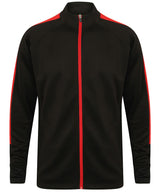 Knitted Tracksuit Top in Black/Red