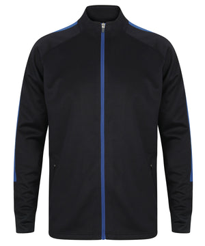Knitted Tracksuit Top in Navy/Royal