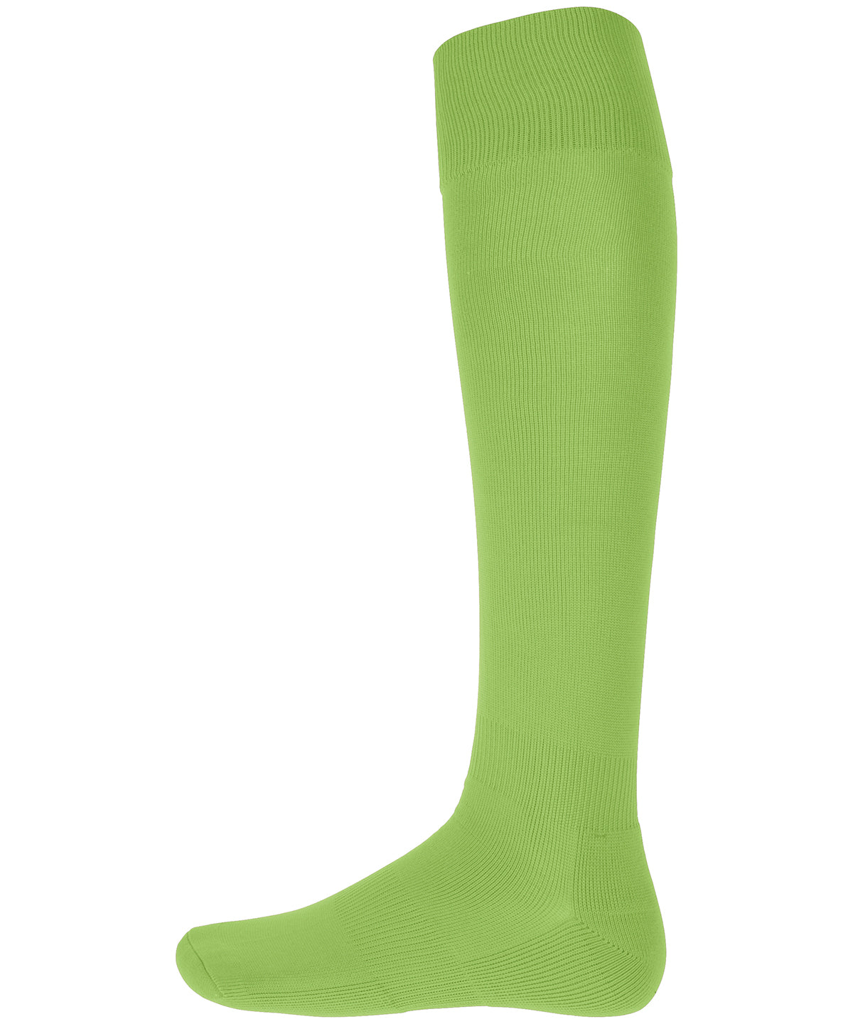 Plain Sports Socks in Sporty Lime