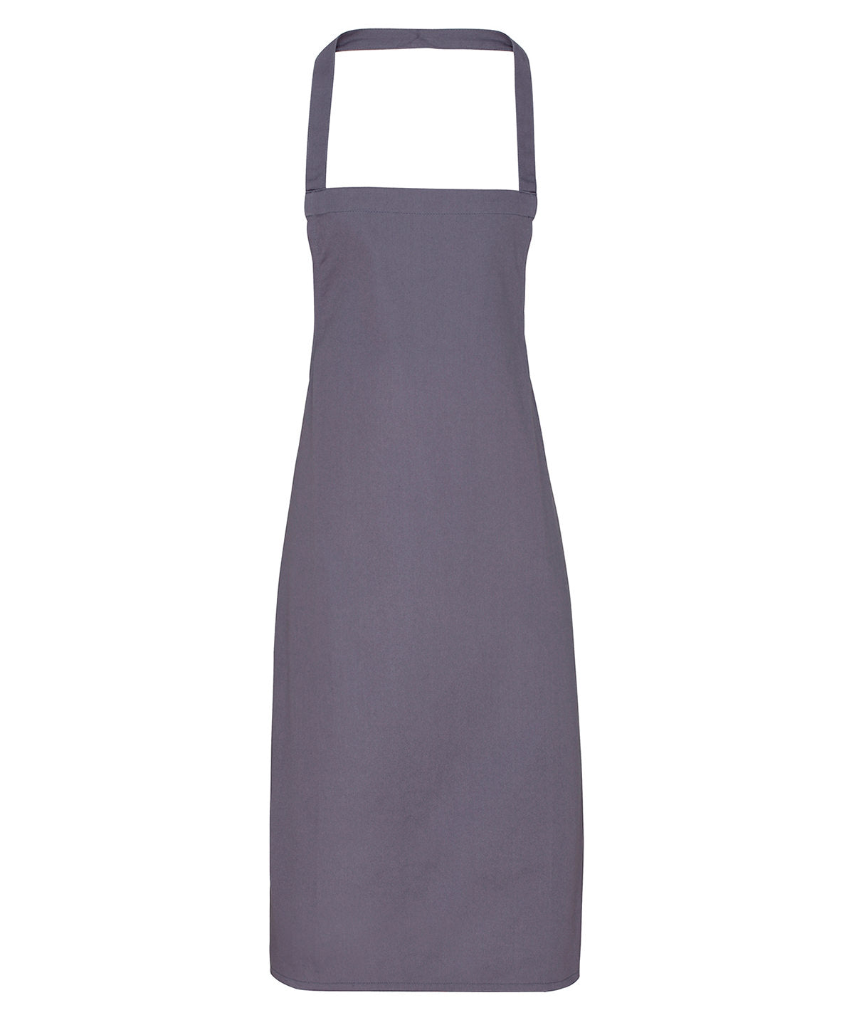 100% Organic Cotton Bib Apron in Dark Grey