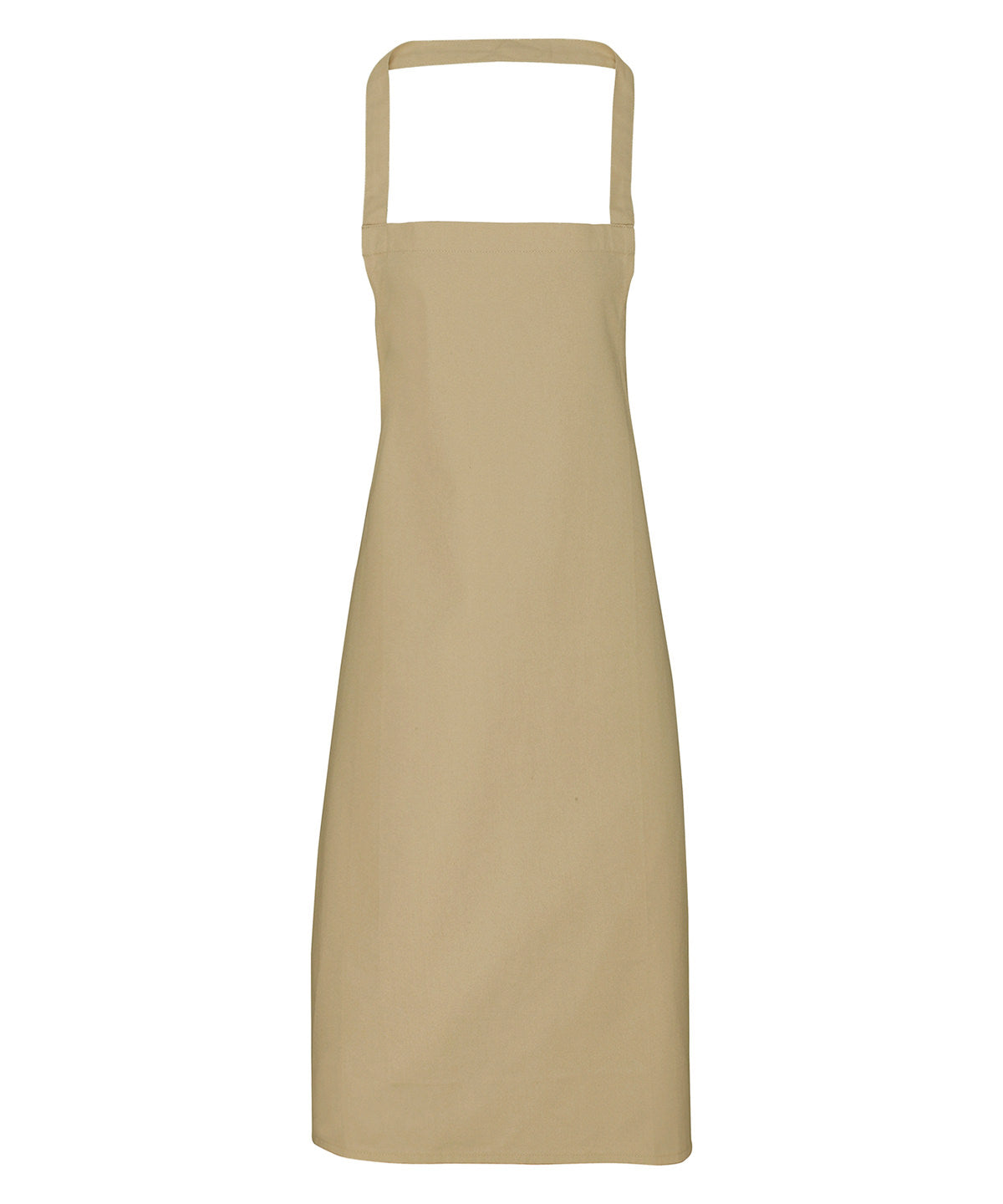 100% Organic Cotton Bib Apron in Khaki