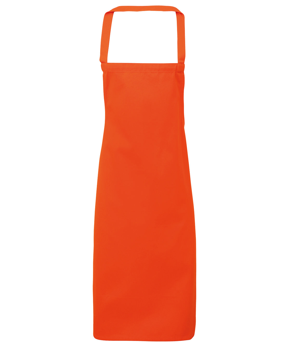 100% Organic Cotton Bib Apron in Orange
