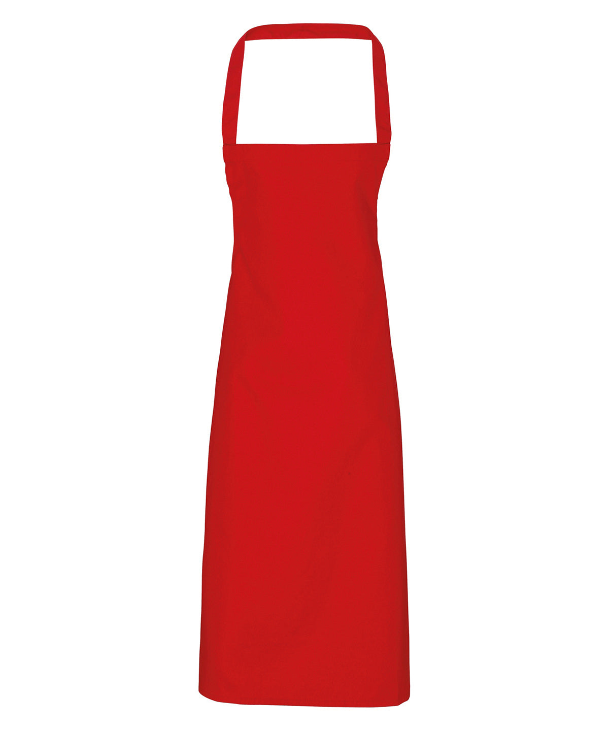 100% Organic Cotton Bib Apron in Red