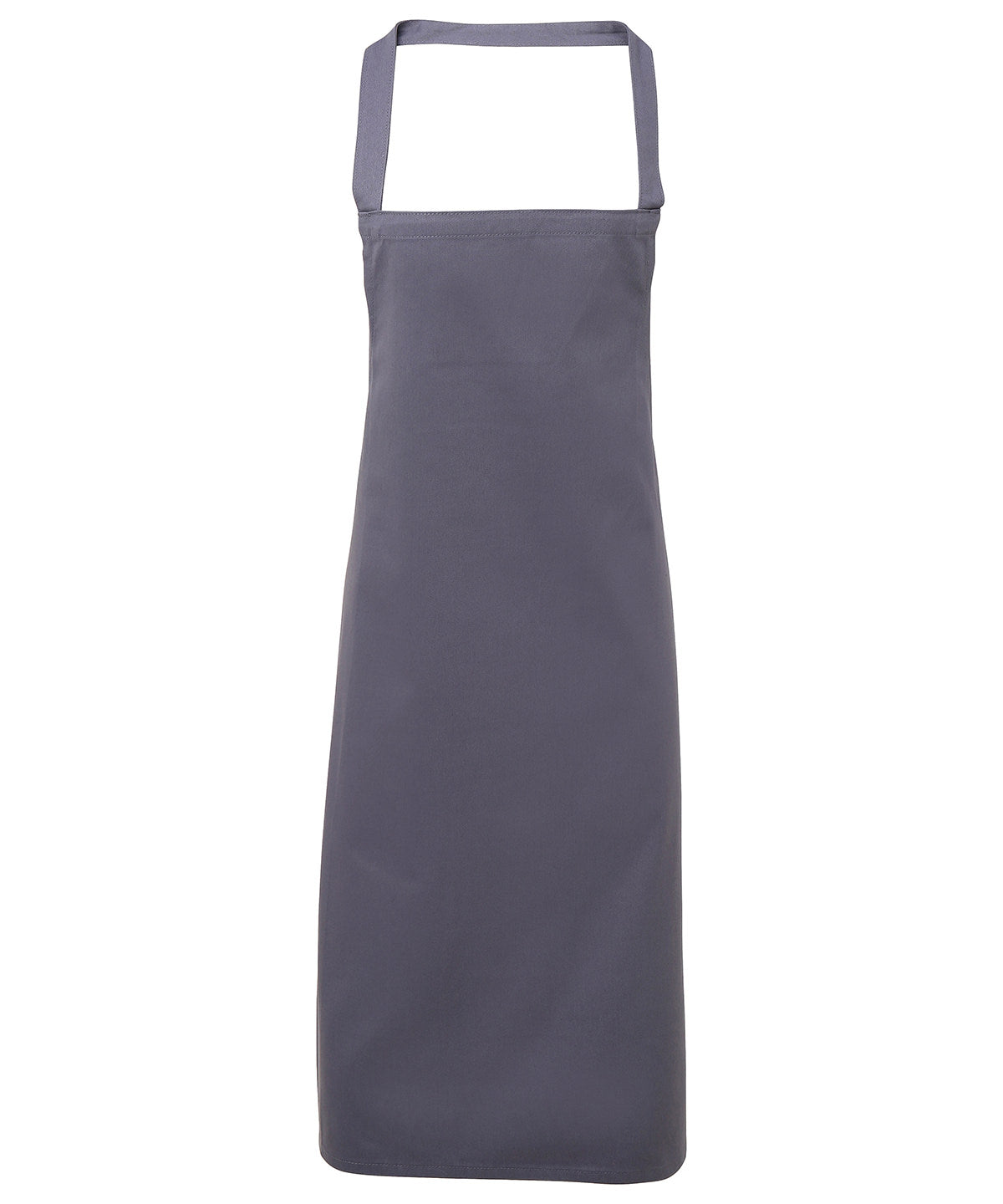 100% Organic Cotton Bib Apron in Steel