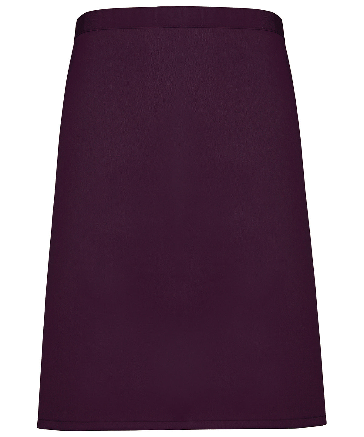 Colours Mid-Length Apron in Aubergine