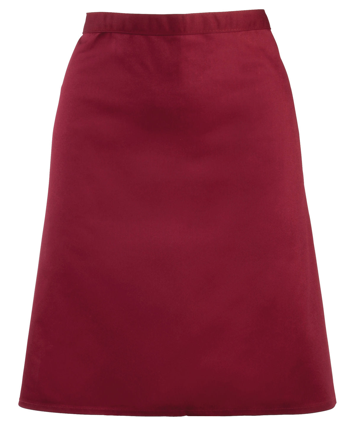Colours Mid-Length Apron in Burgundy