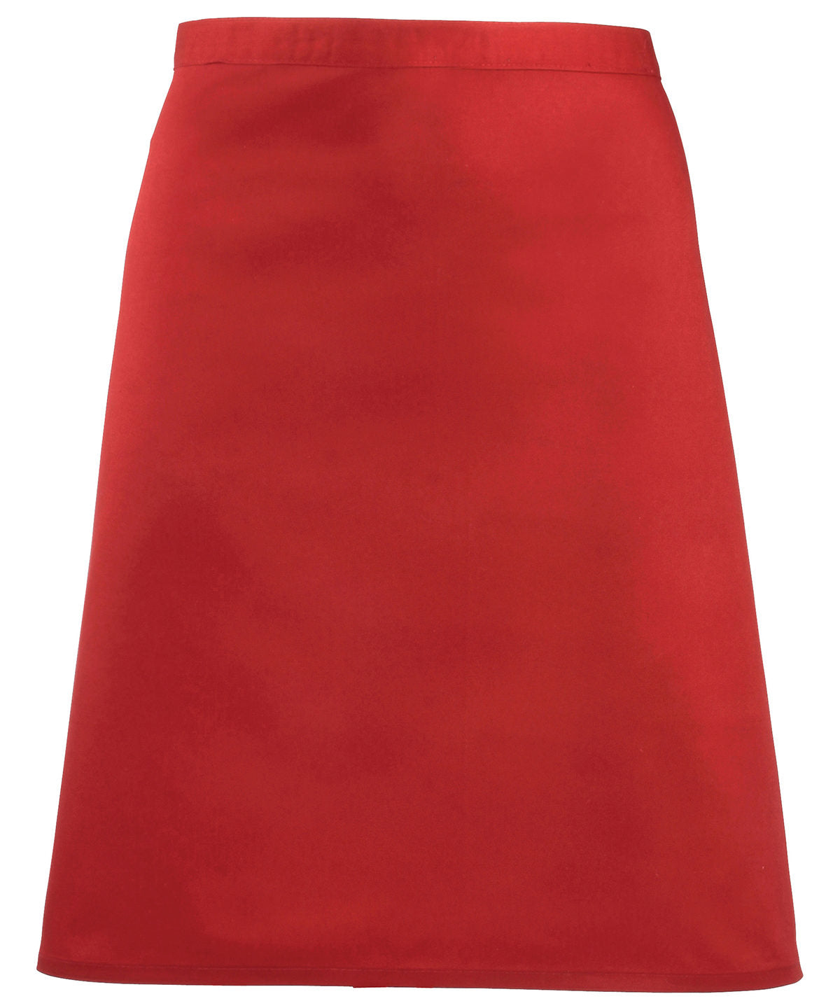 Colours Mid-Length Apron in Red