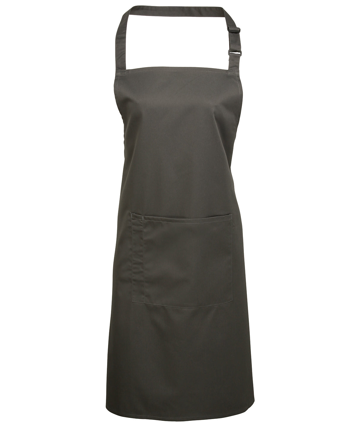 Colours Bib Apron with Pocket in Dark Grey