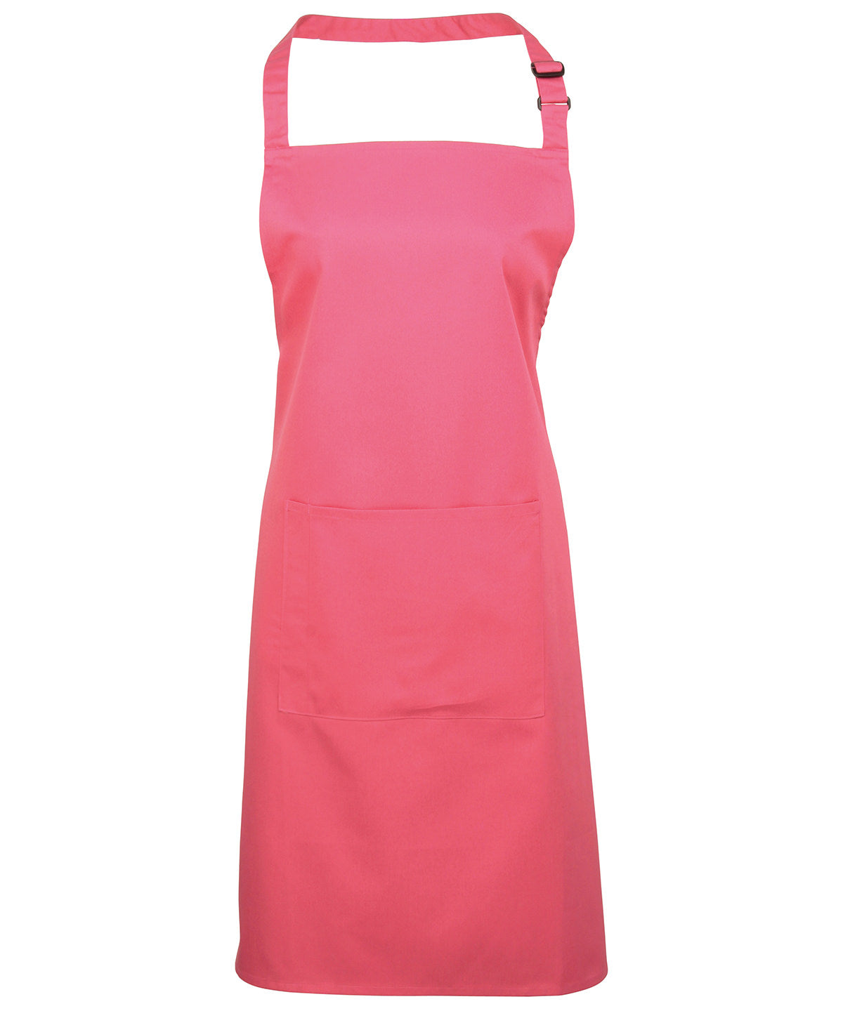 Colours Bib Apron with Pocket in Fuchsia