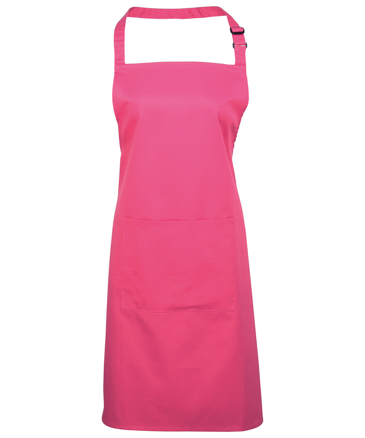 Colours Bib Apron with Pocket in Hot Pink