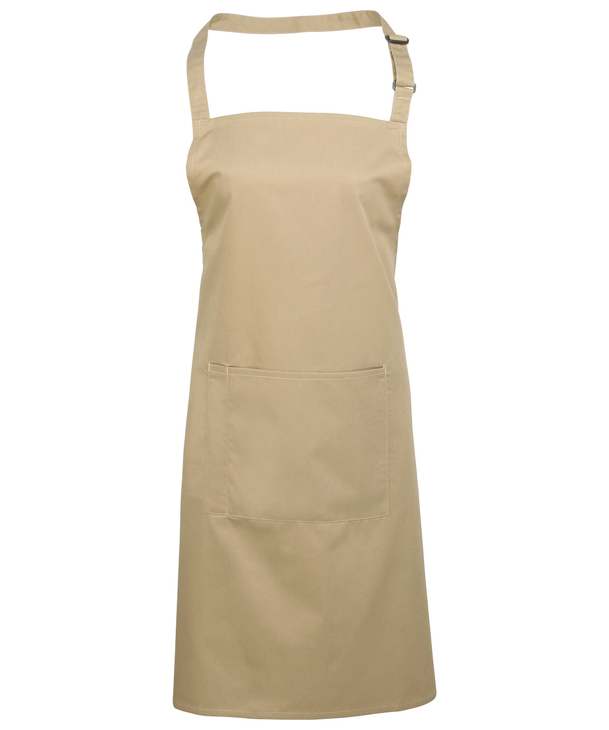 Colours Bib Apron with Pocket in Khaki