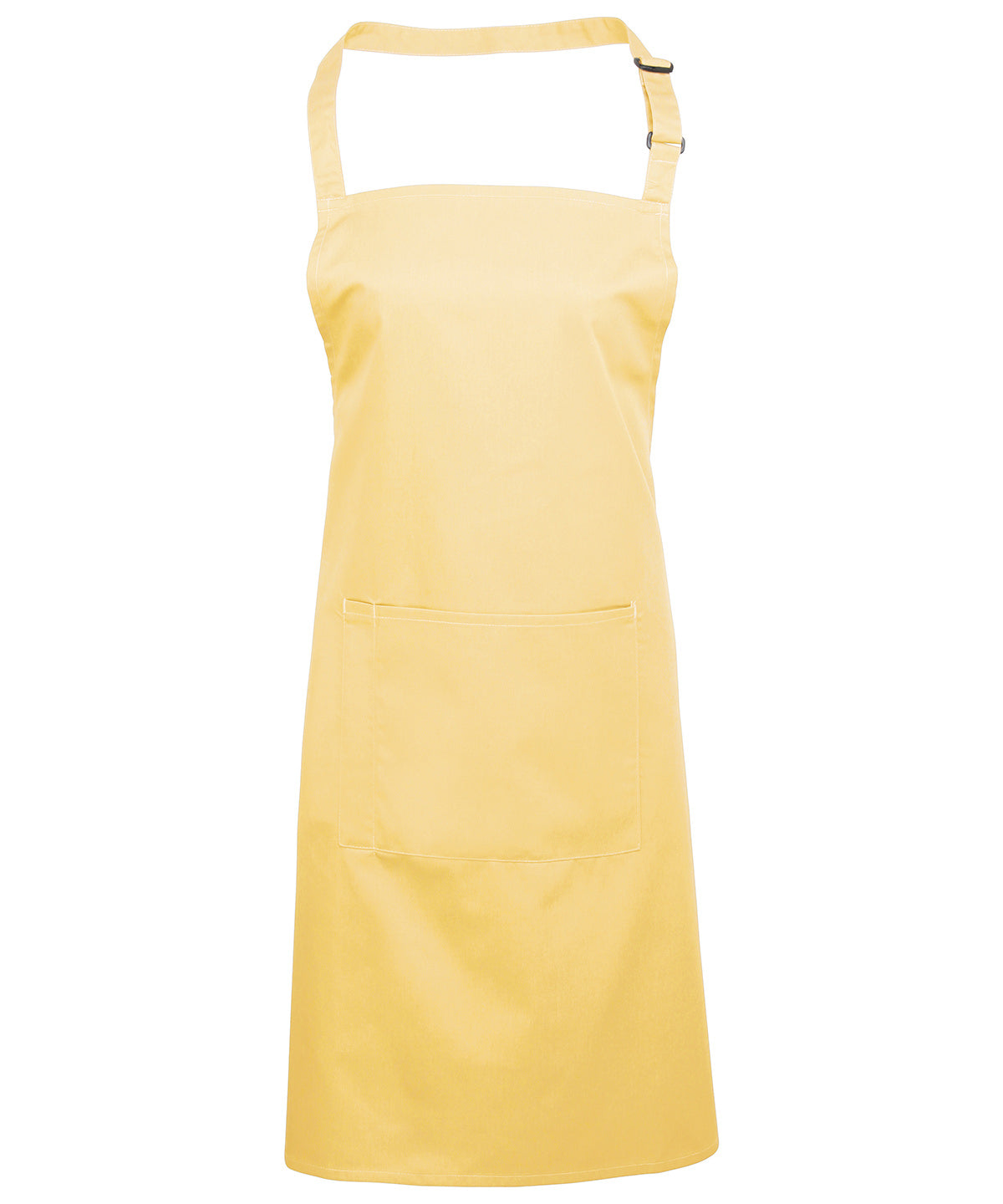 Colours Bib Apron with Pocket in Lemon