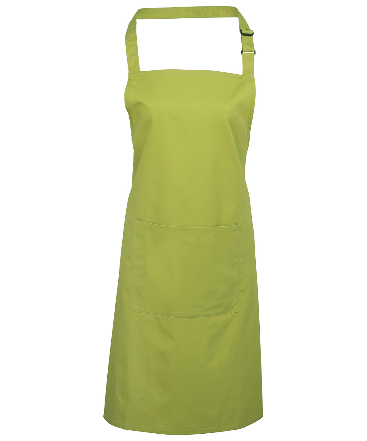 Colours Bib Apron with Pocket in Lime