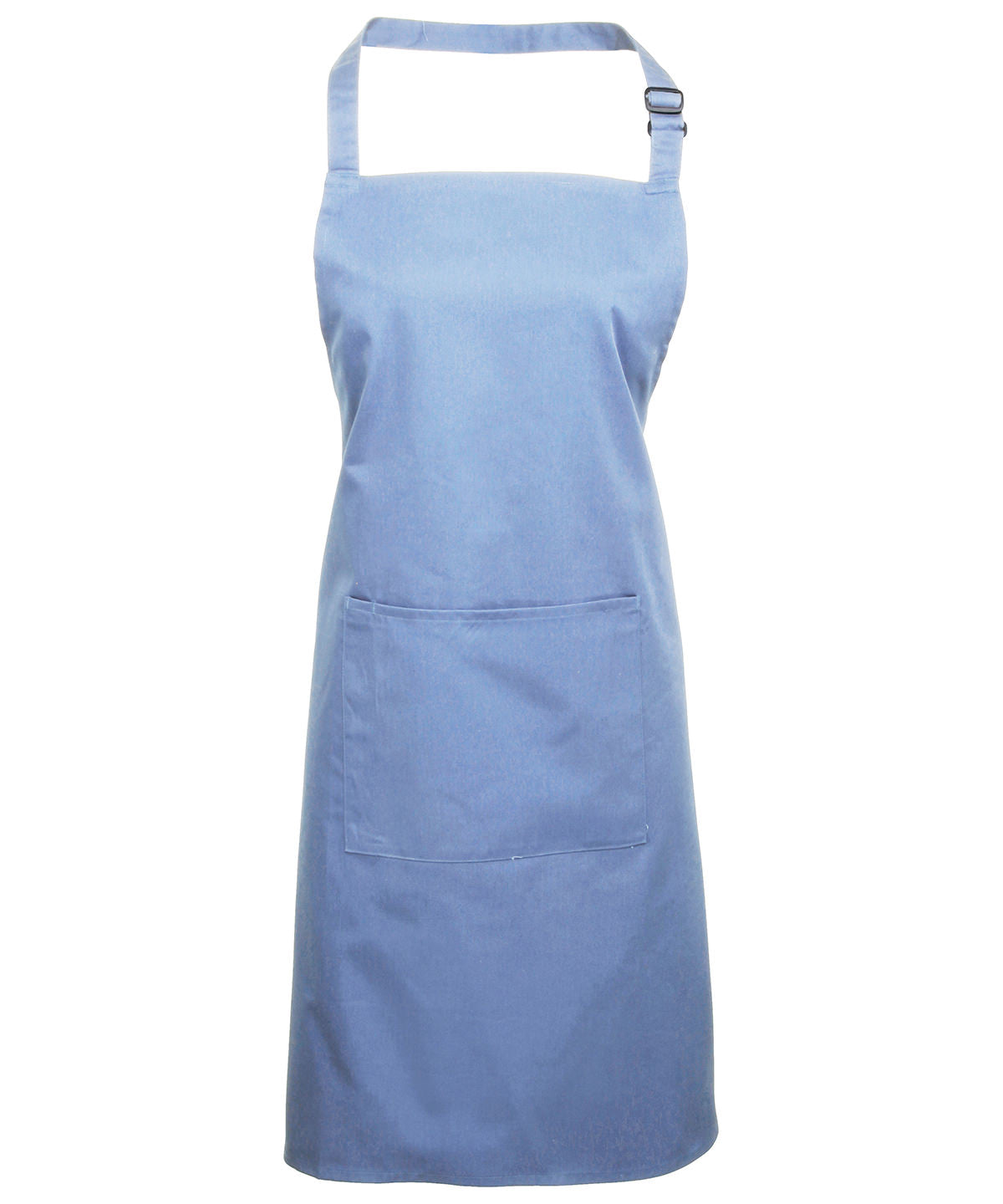 Colours Bib Apron with Pocket in Mid Blue