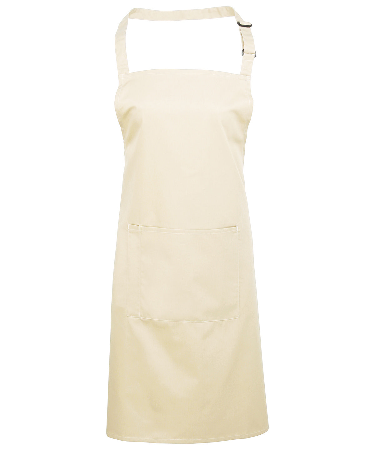 Colours Bib Apron with Pocket in Natural