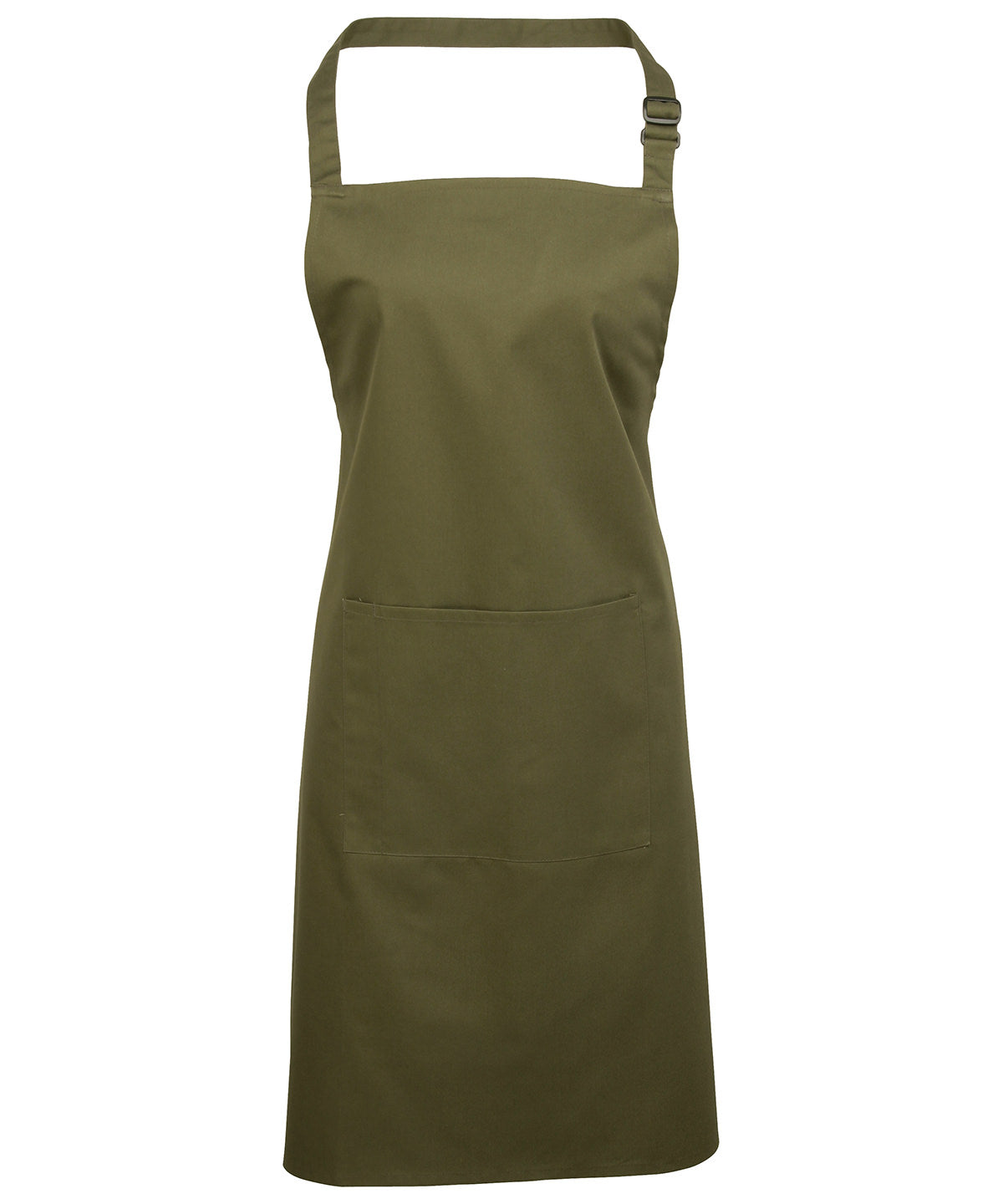 Colours Bib Apron with Pocket in Olive