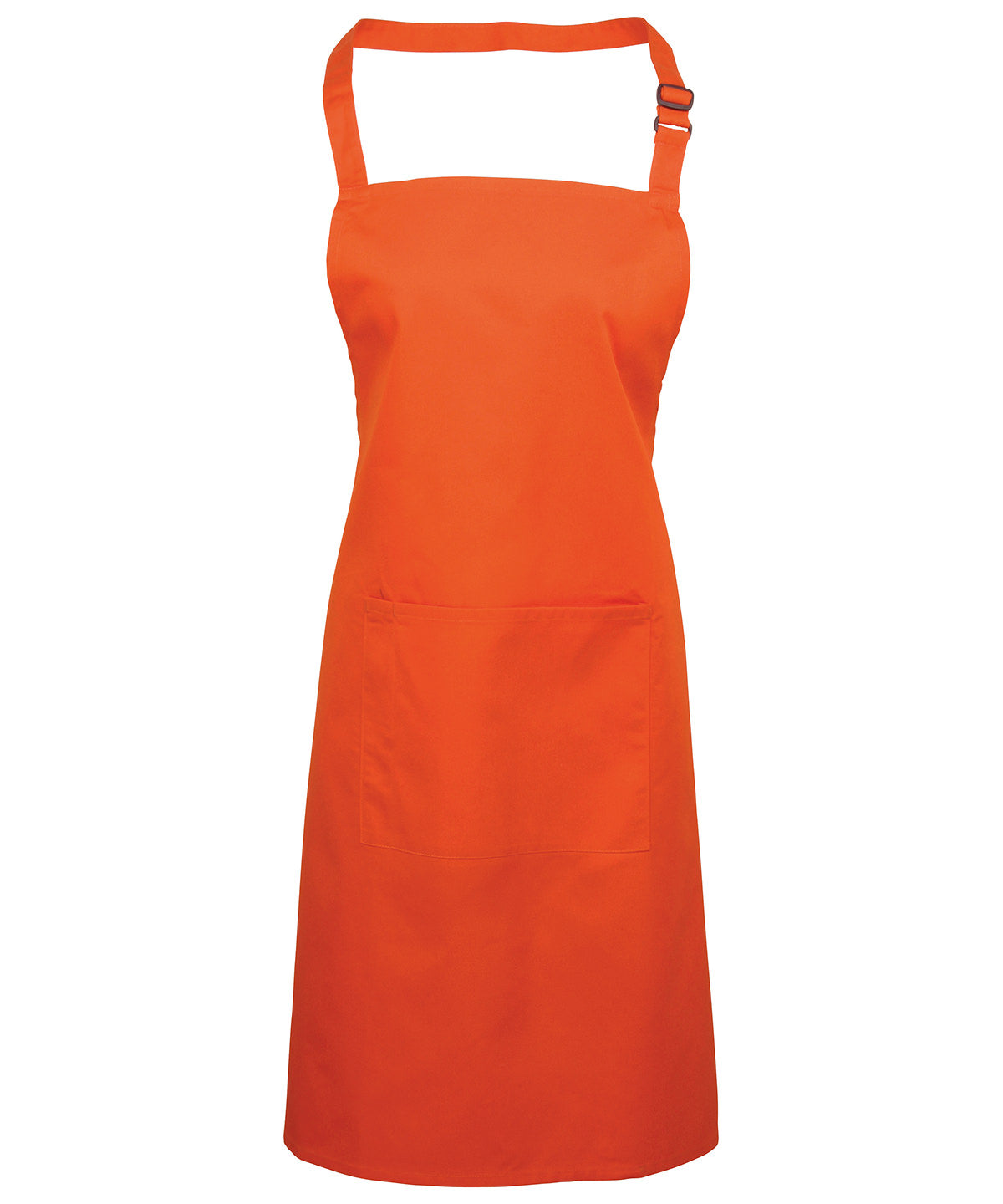 Colours Bib Apron with Pocket in Orange