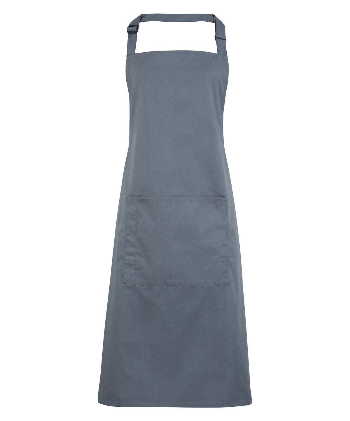 Colours Bib Apron with Pocket in Steel