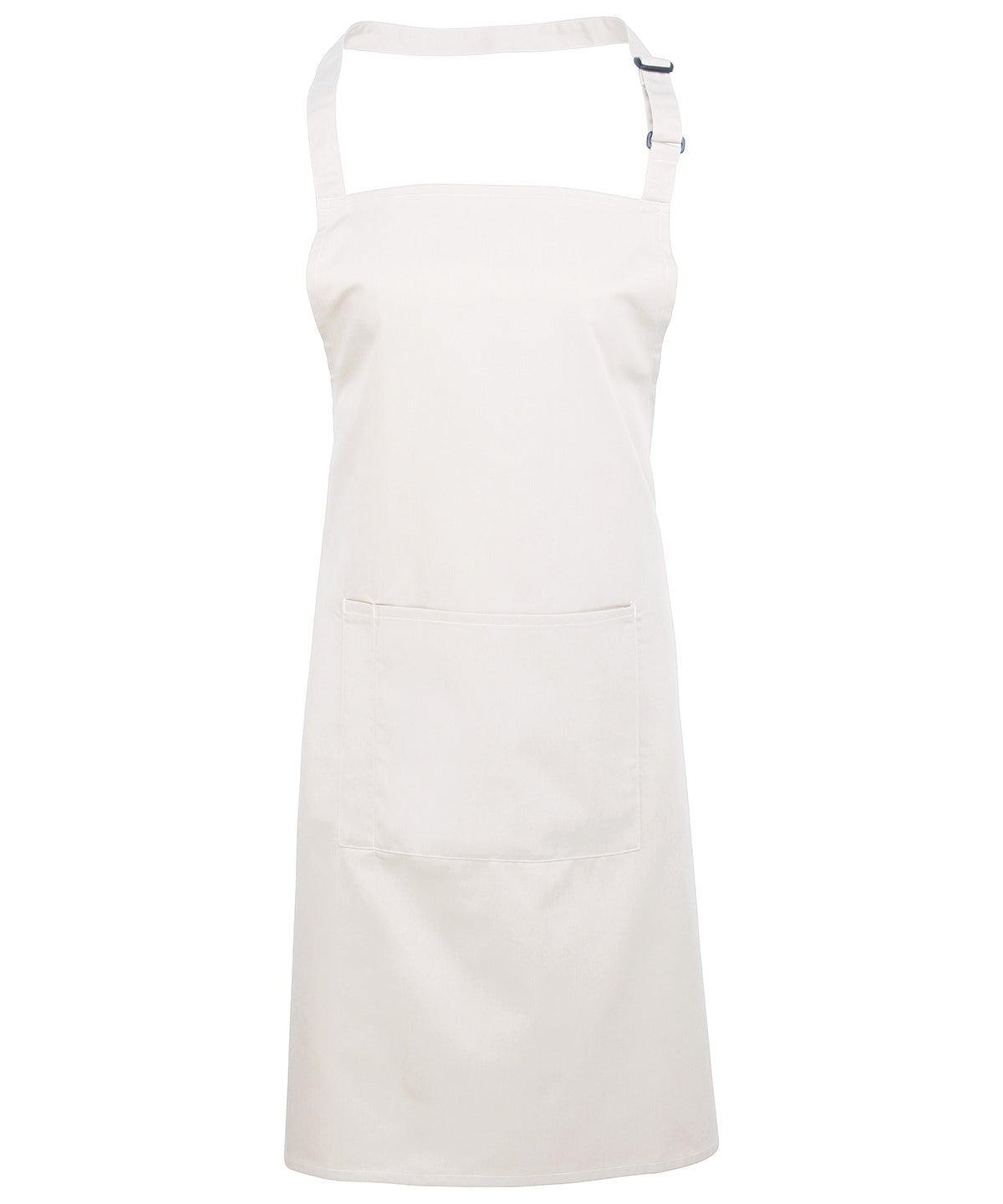Colours Bib Apron with Pocket in White